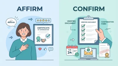 Affirm vs Confirm