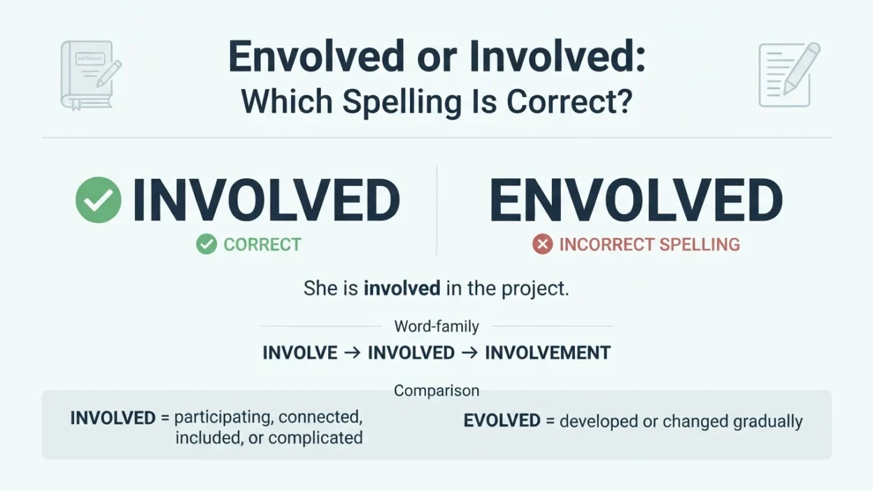 Envolved or Involved