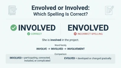 Envolved or Involved