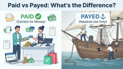 Paid vs Payed