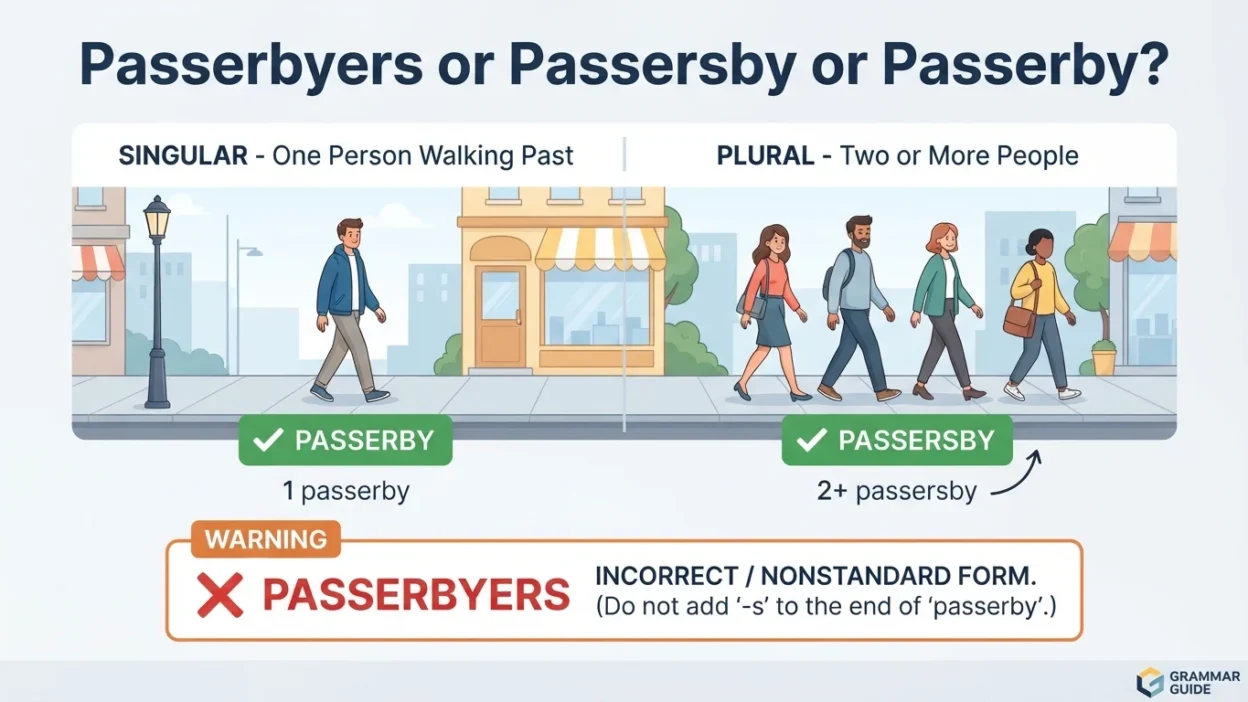 Passerbyers or Passersby or Passerby