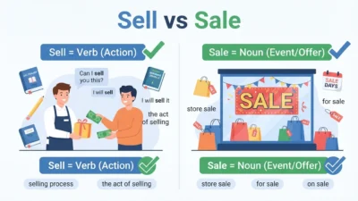 Sell vs Sale