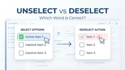 Unselect or Deselect