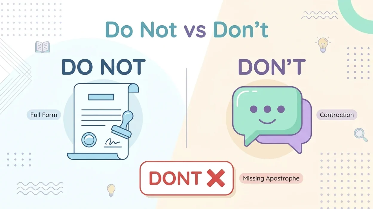 Do Not vs Dont
