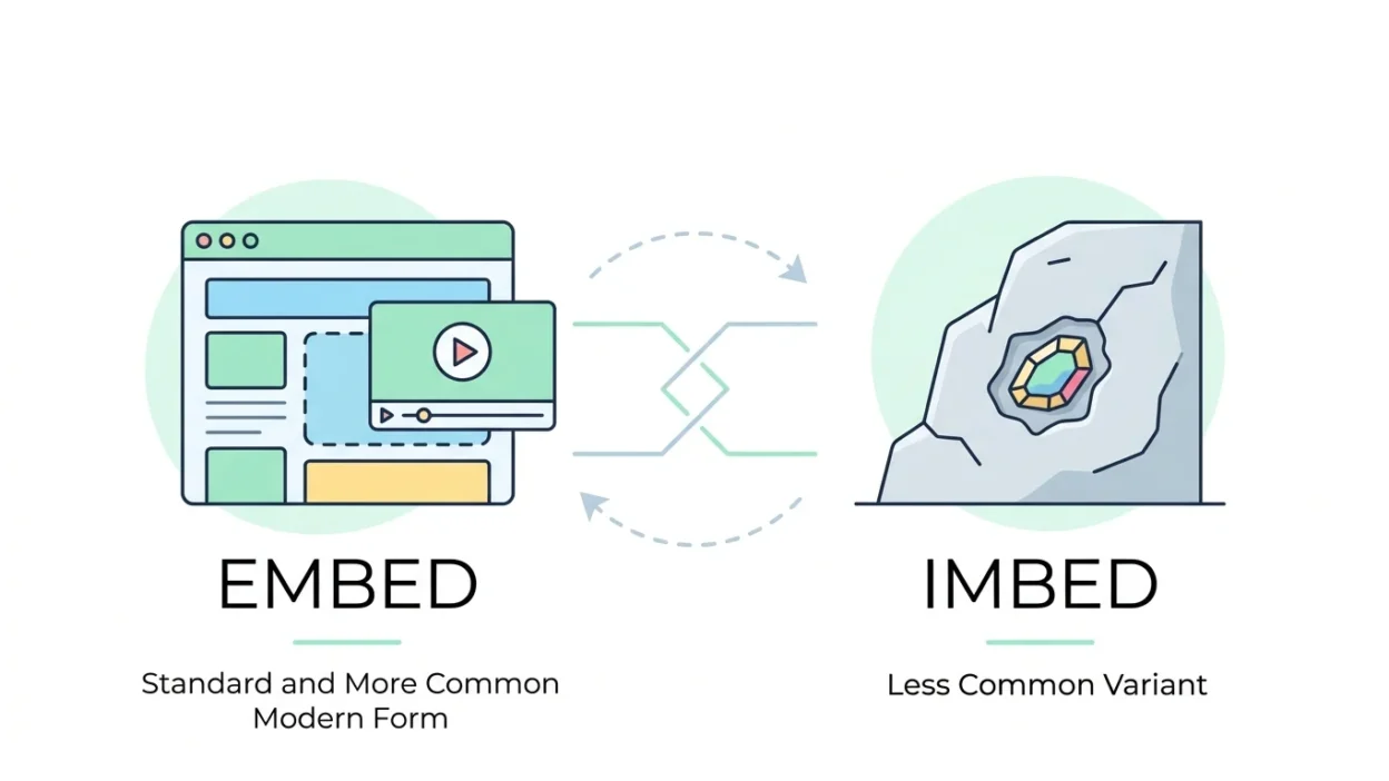 Imbed vs Embed