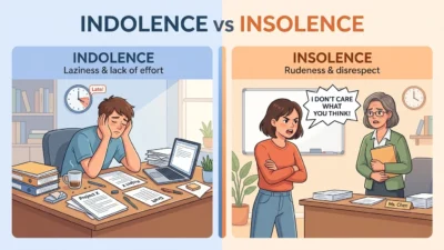 Indolence vs Insolence