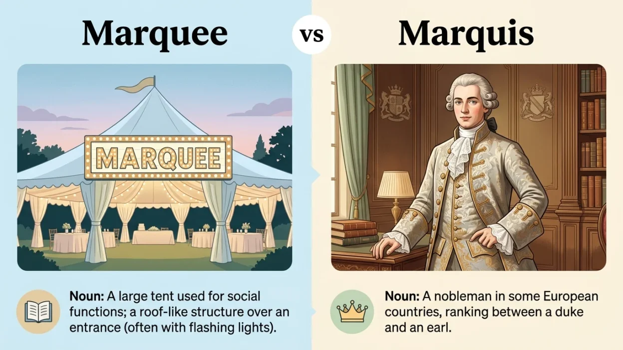 Marquee vs Marquis