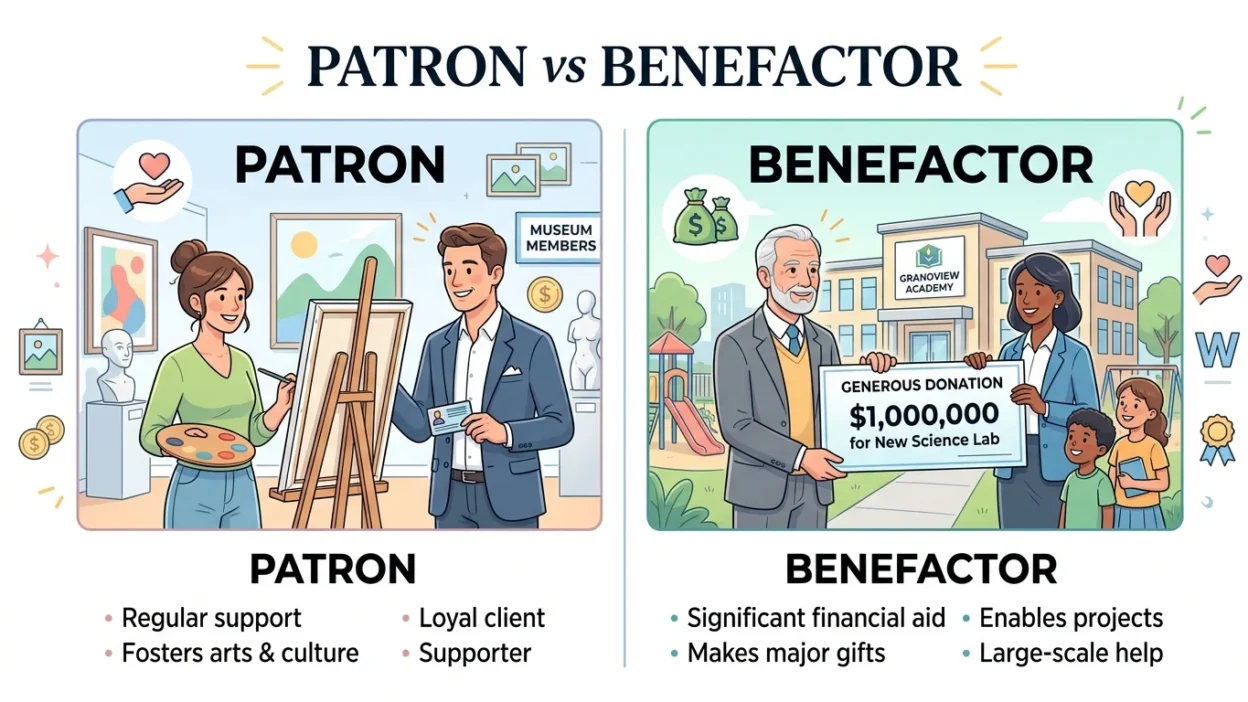 Patron vs Benefactor