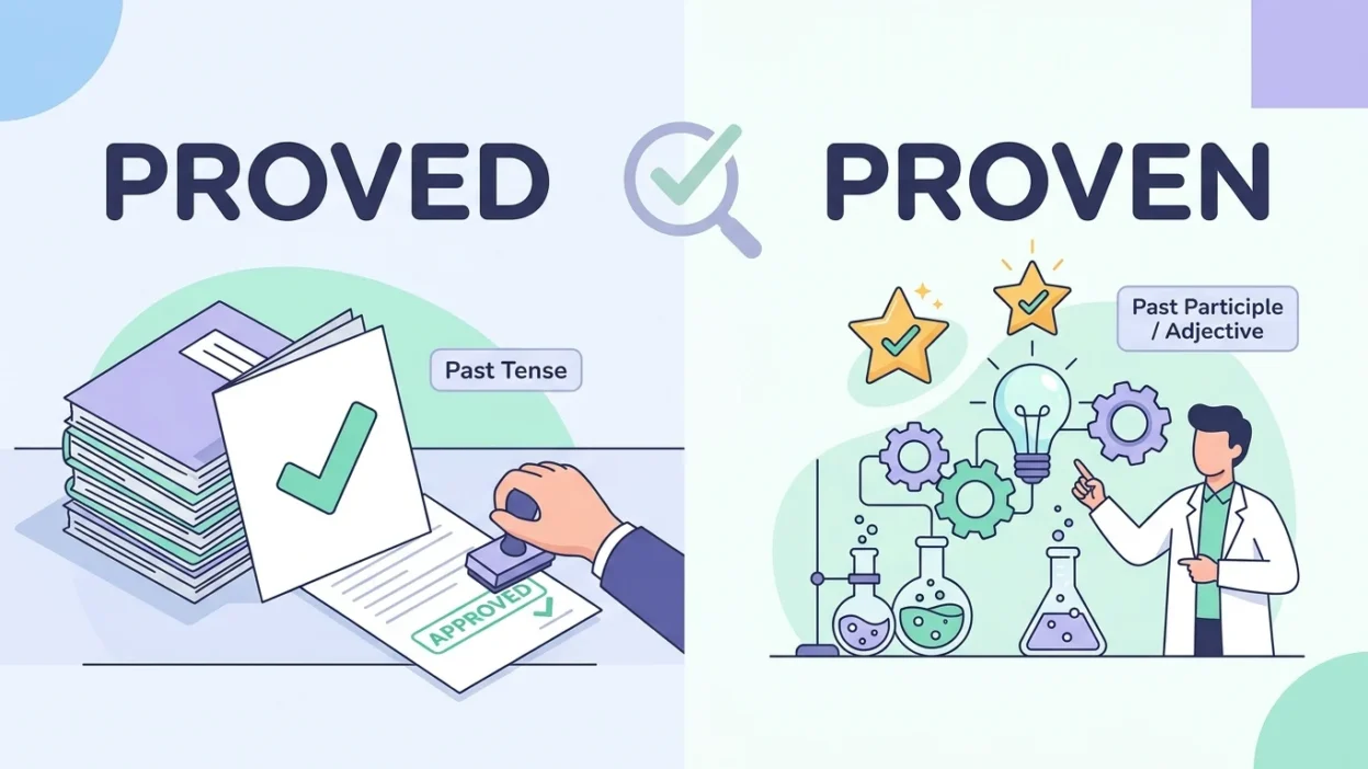 Proved vs Proven