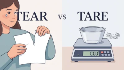 Tear vs Tare