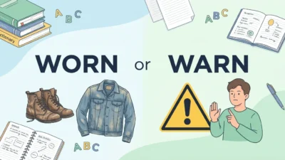 Worn or Warn