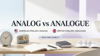 Analog vs Analogue